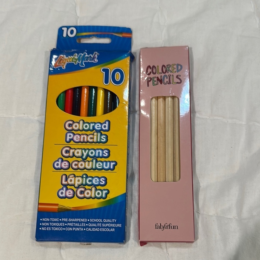 Blue and Yellow Office Pencil Set 10 Pieces